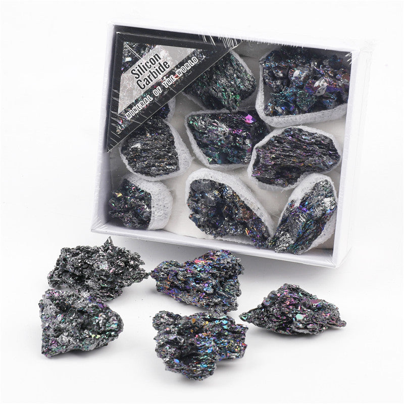 Natural coal crystal rough stone
