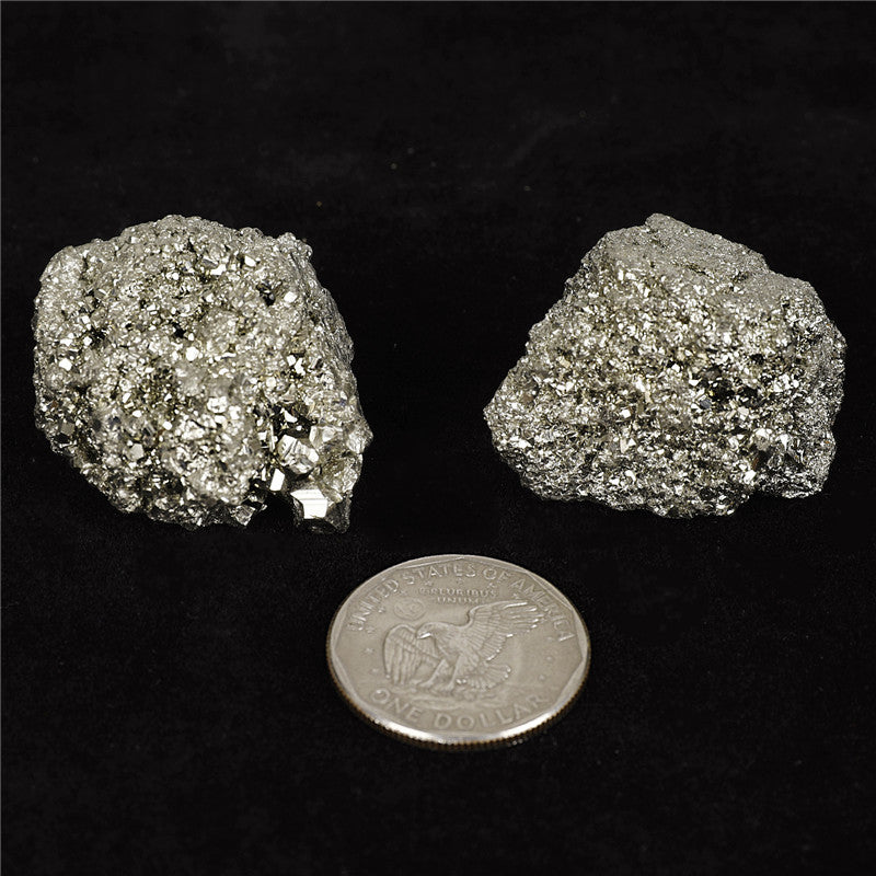 Natural pyrite rough stone box set