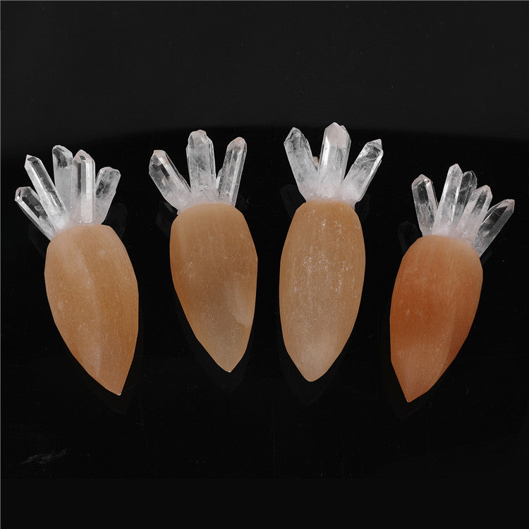 Natural Selenite Carrot