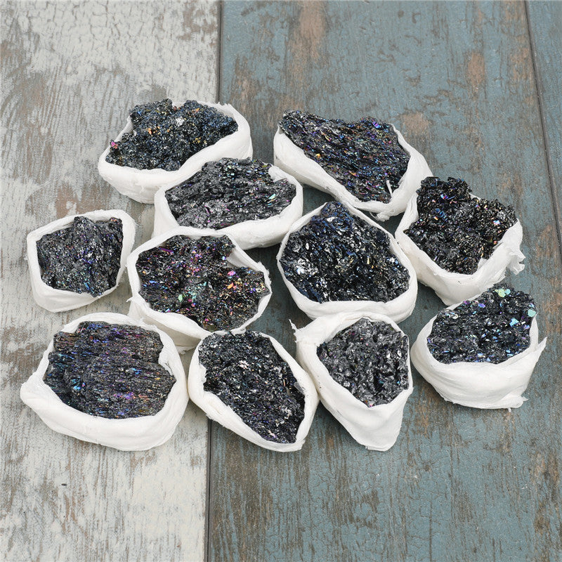 5 colors available Natural raw crystal coal crystal box set