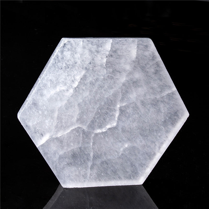 Natural Selenite Slabs Hexagonal, Round, Square, Triangular