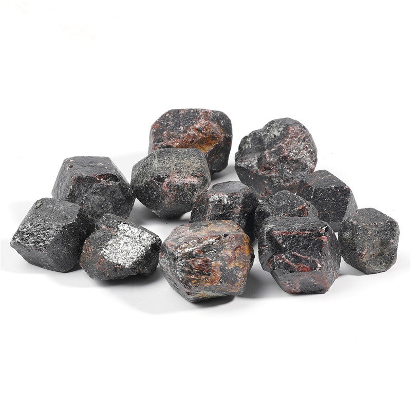 Natural garnet specimen box