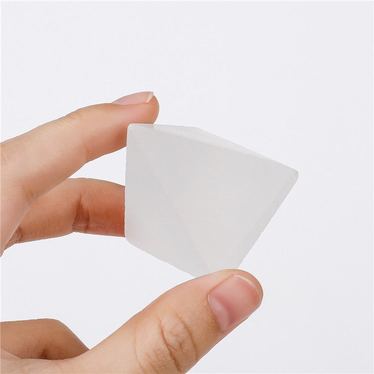 Natural yellow selenite pyramid small ornament