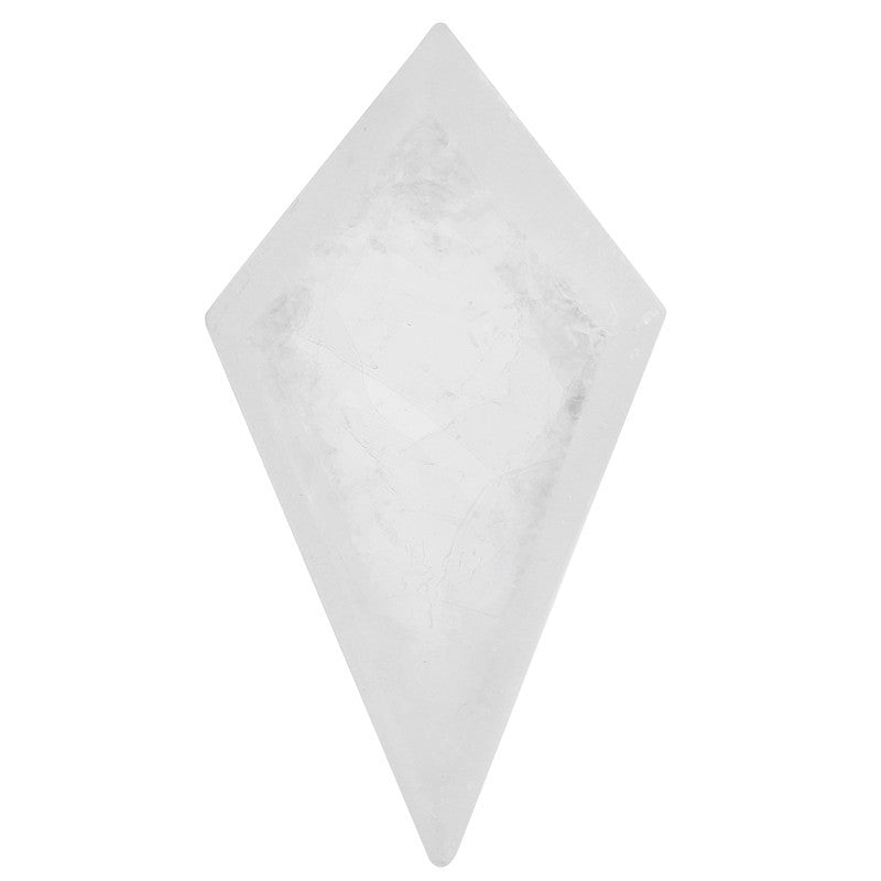 Natural Selenite Slabs Rhombic Cut Raw Stone Material