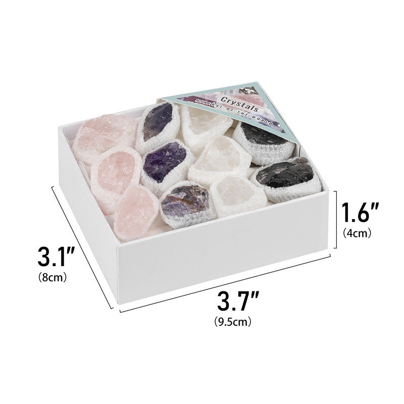 Mixed crystal rough stone box