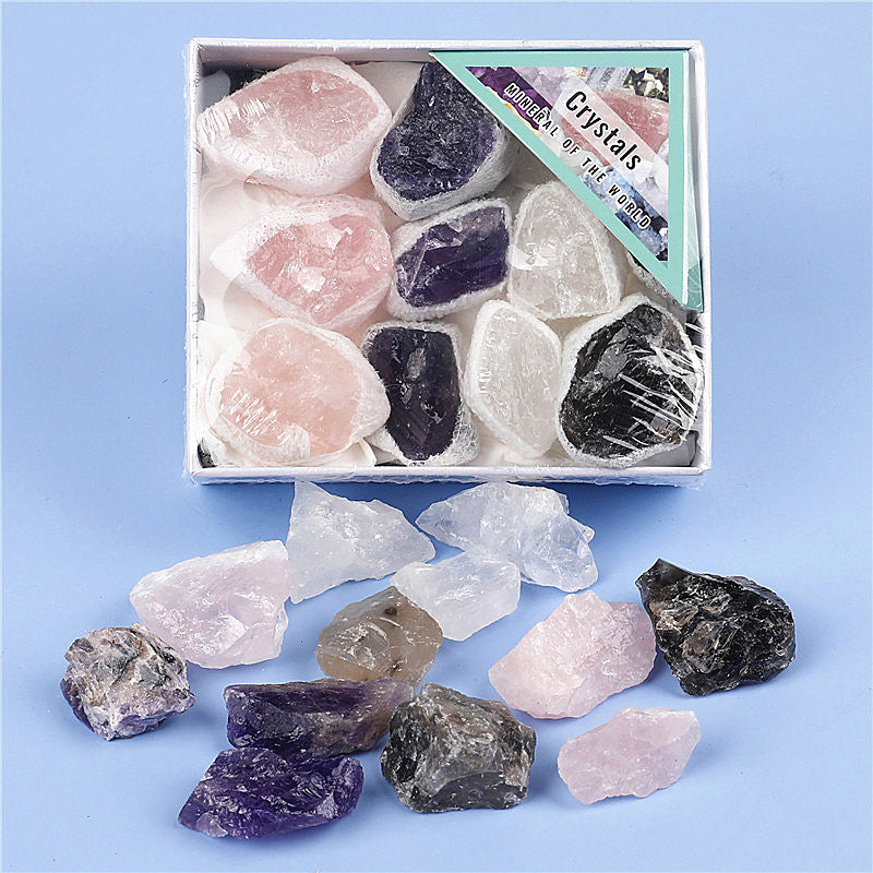 Mixed crystal rough stone box