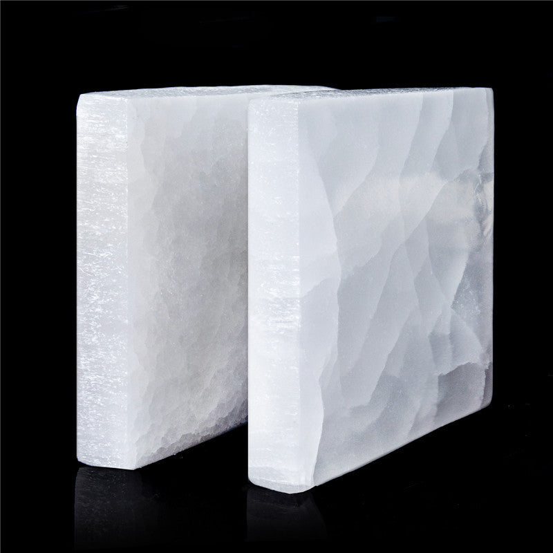 Natural Selenite Slabs Hexagonal, Round, Square, Triangular