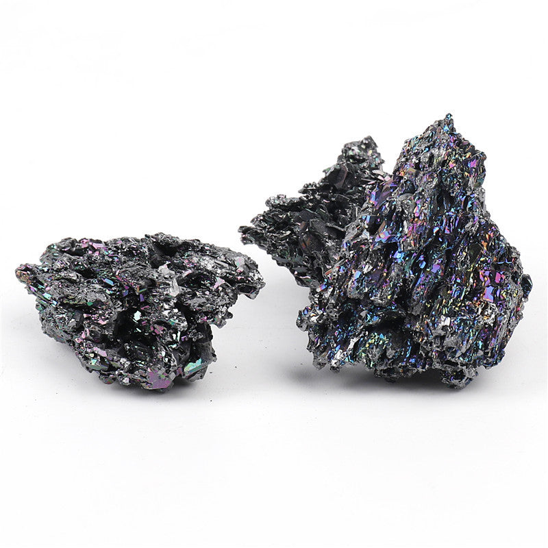 Natural coal crystal rough stone