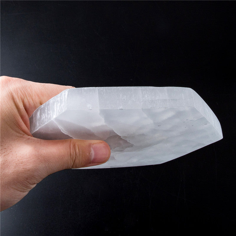 Natural Selenite Slabs Hexagonal, Round, Square, Triangular