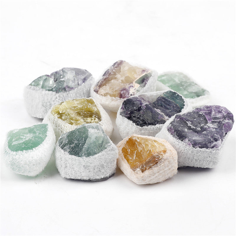 Natural Fluorite Rough Stone Box