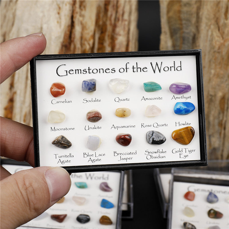15 types of natural crystal mineral specimens