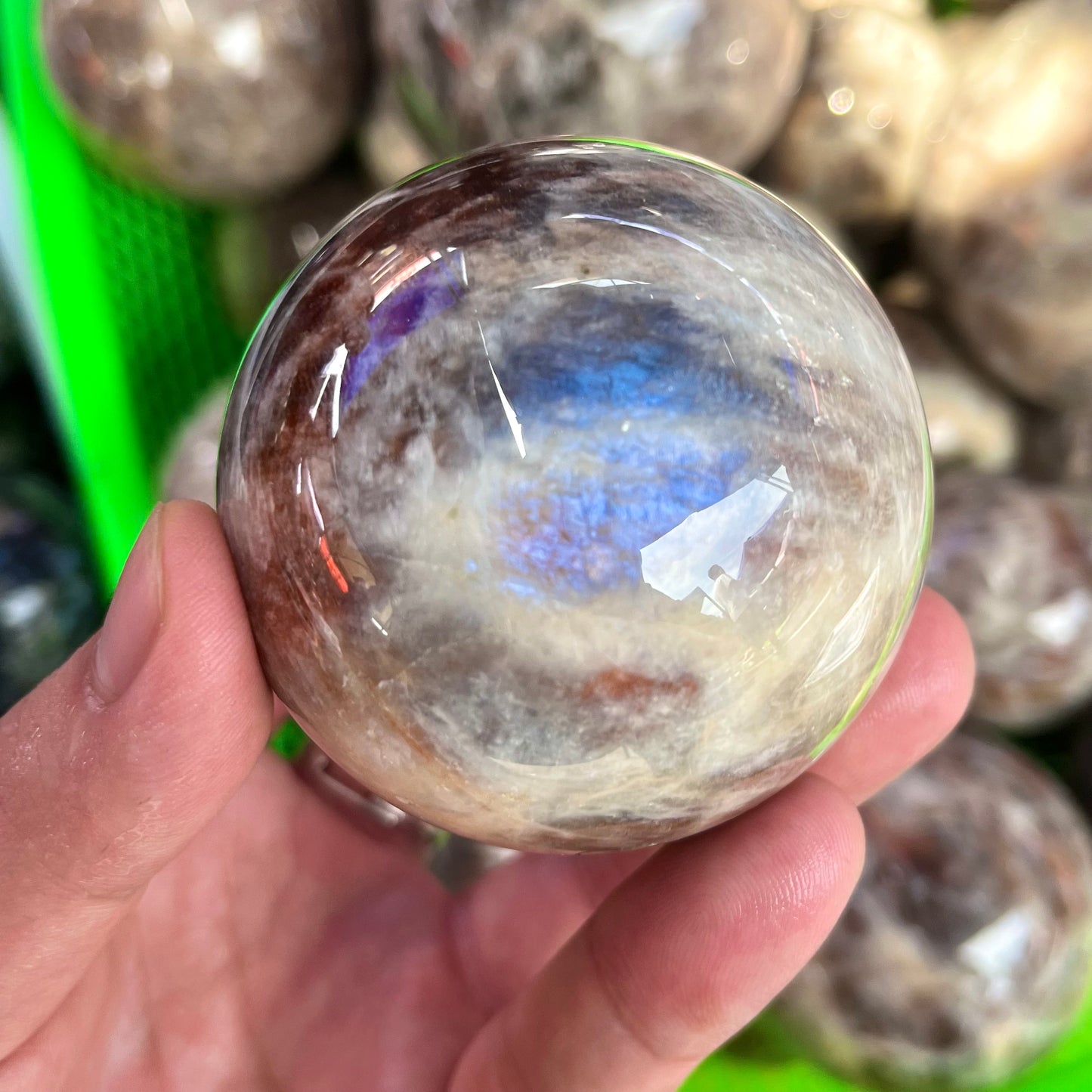 Peach Moonstone Sphere