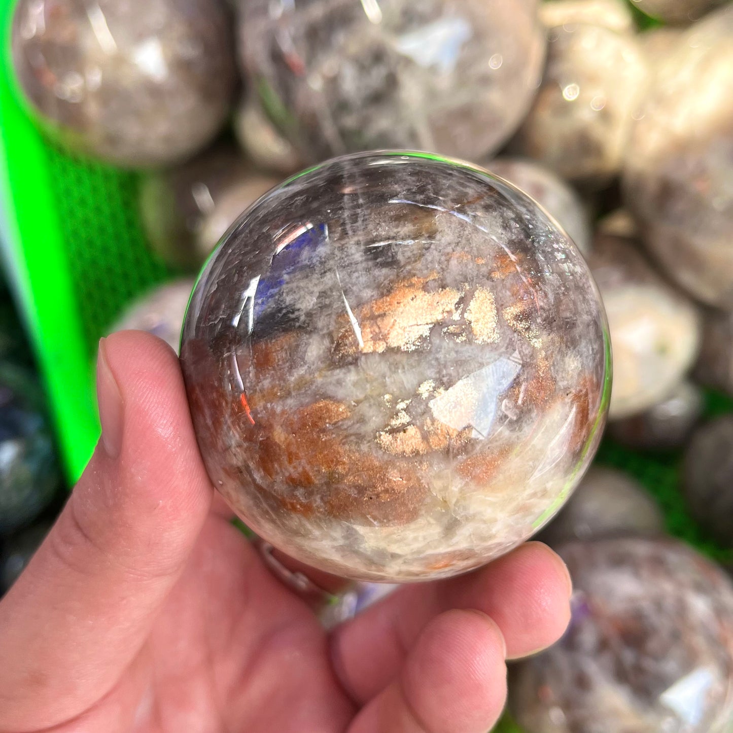Peach Moonstone Sphere