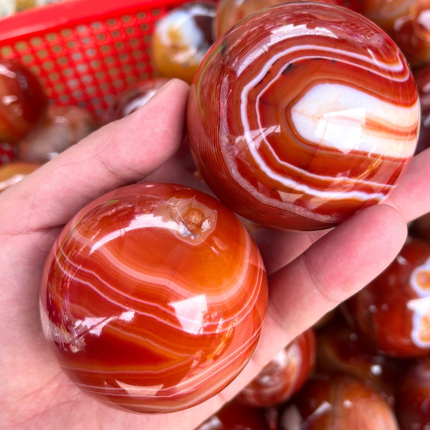 Red Agate Sphere