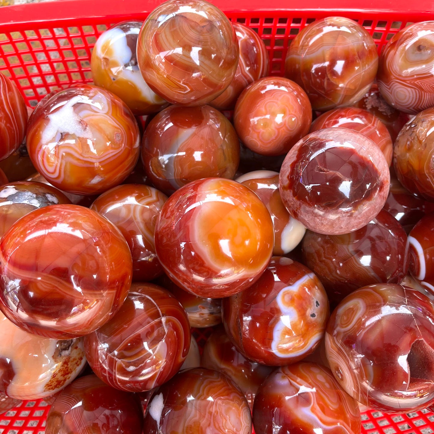Red Agate Sphere