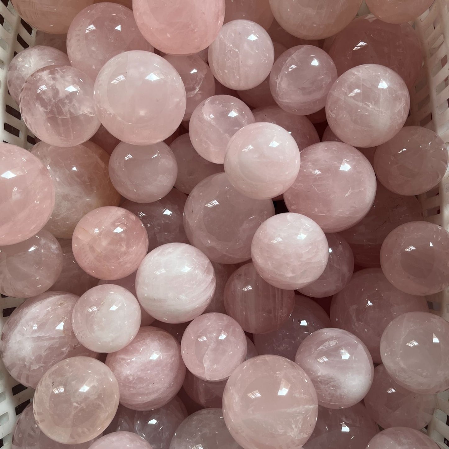 Rose quartz sphere