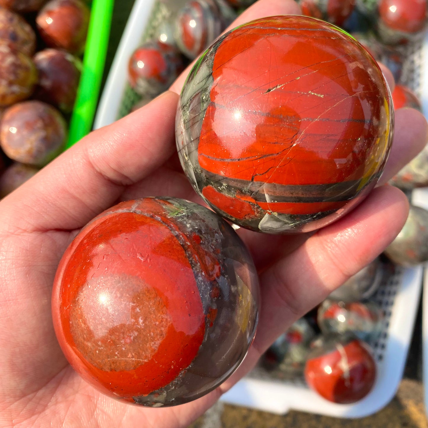 African Bloodstone Sphere