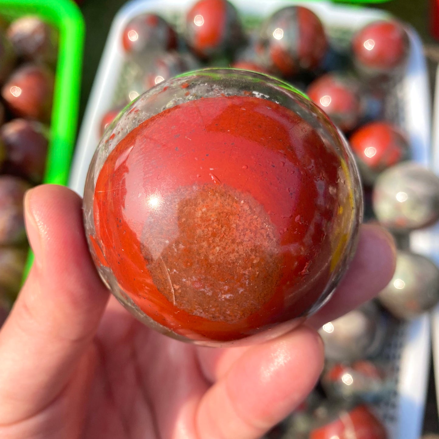 African Bloodstone Sphere