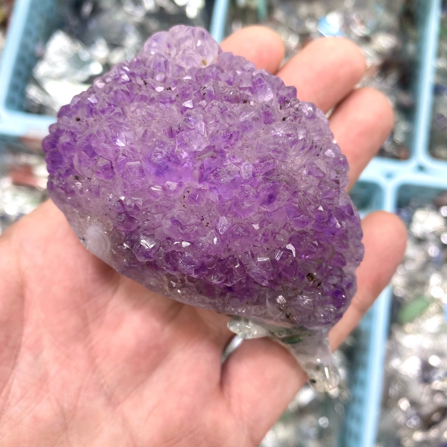 Amethyst Hedgehog Carving