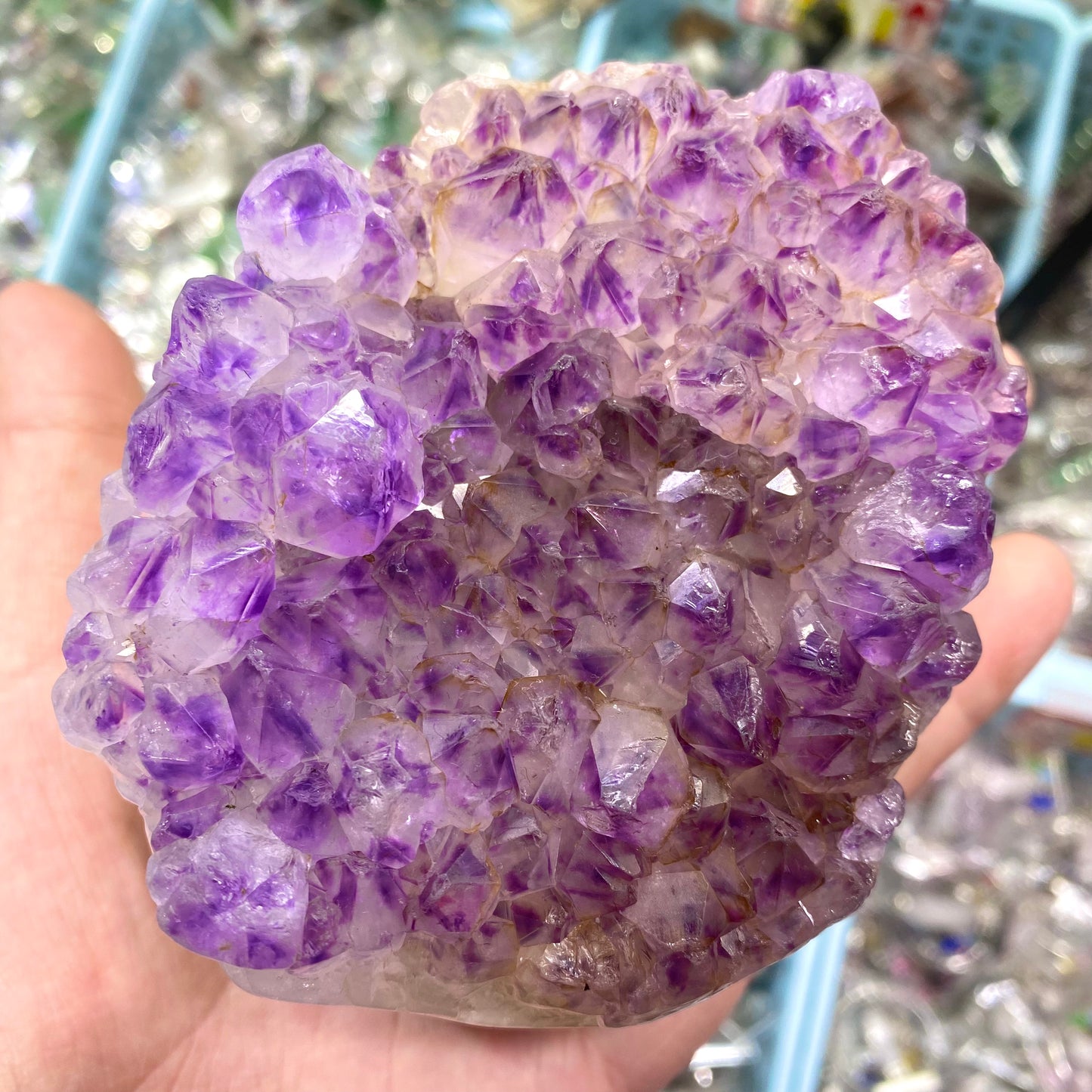 Amethyst Large Hedgehog Carving