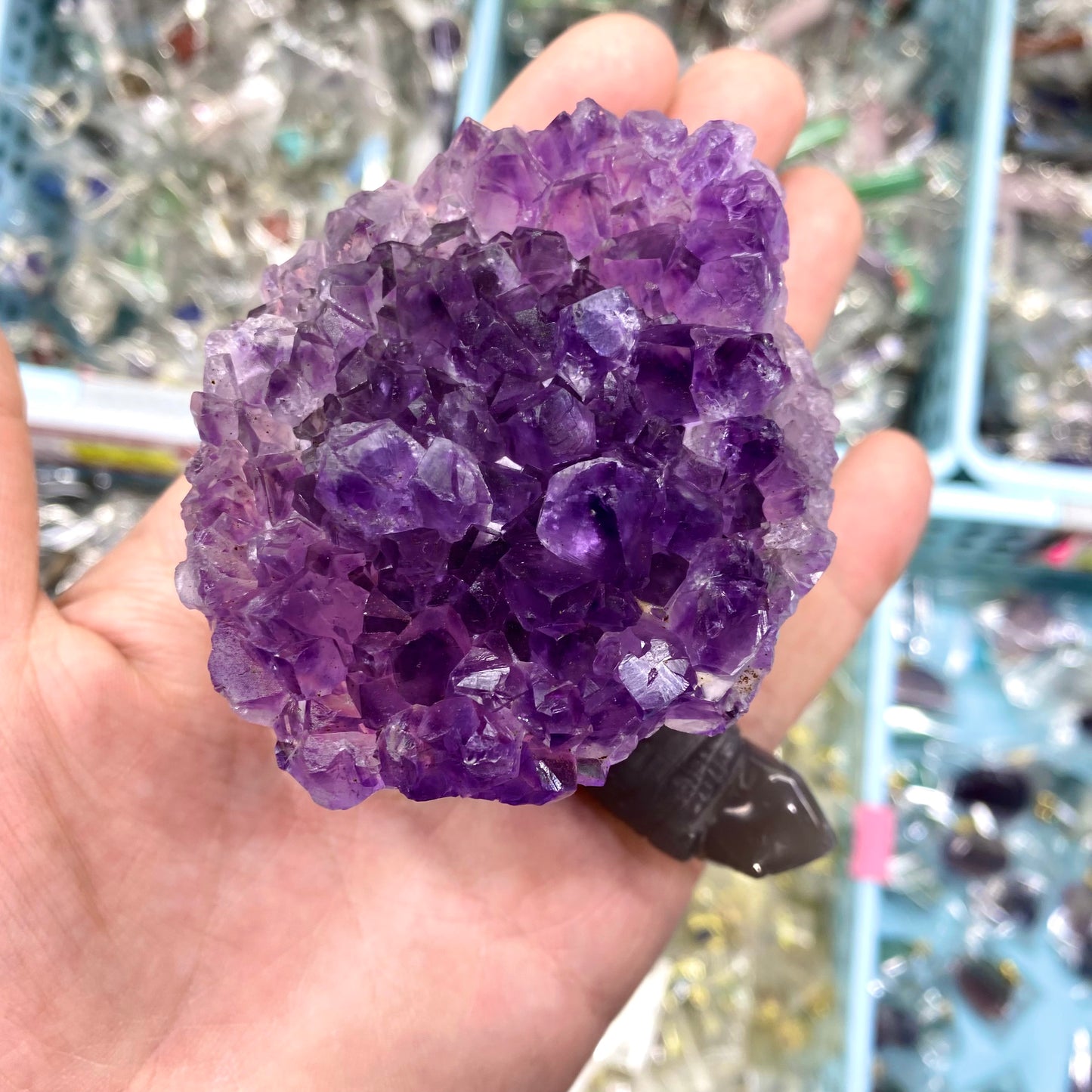 Amethyst Turtle Carving