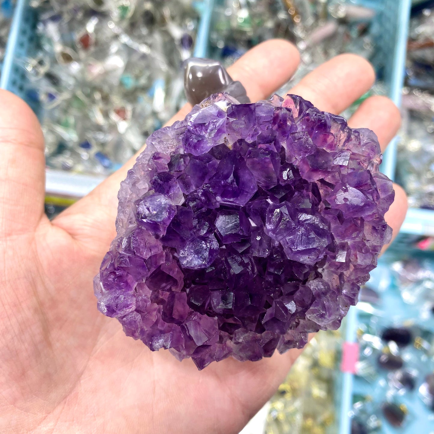 Amethyst Turtle Carving