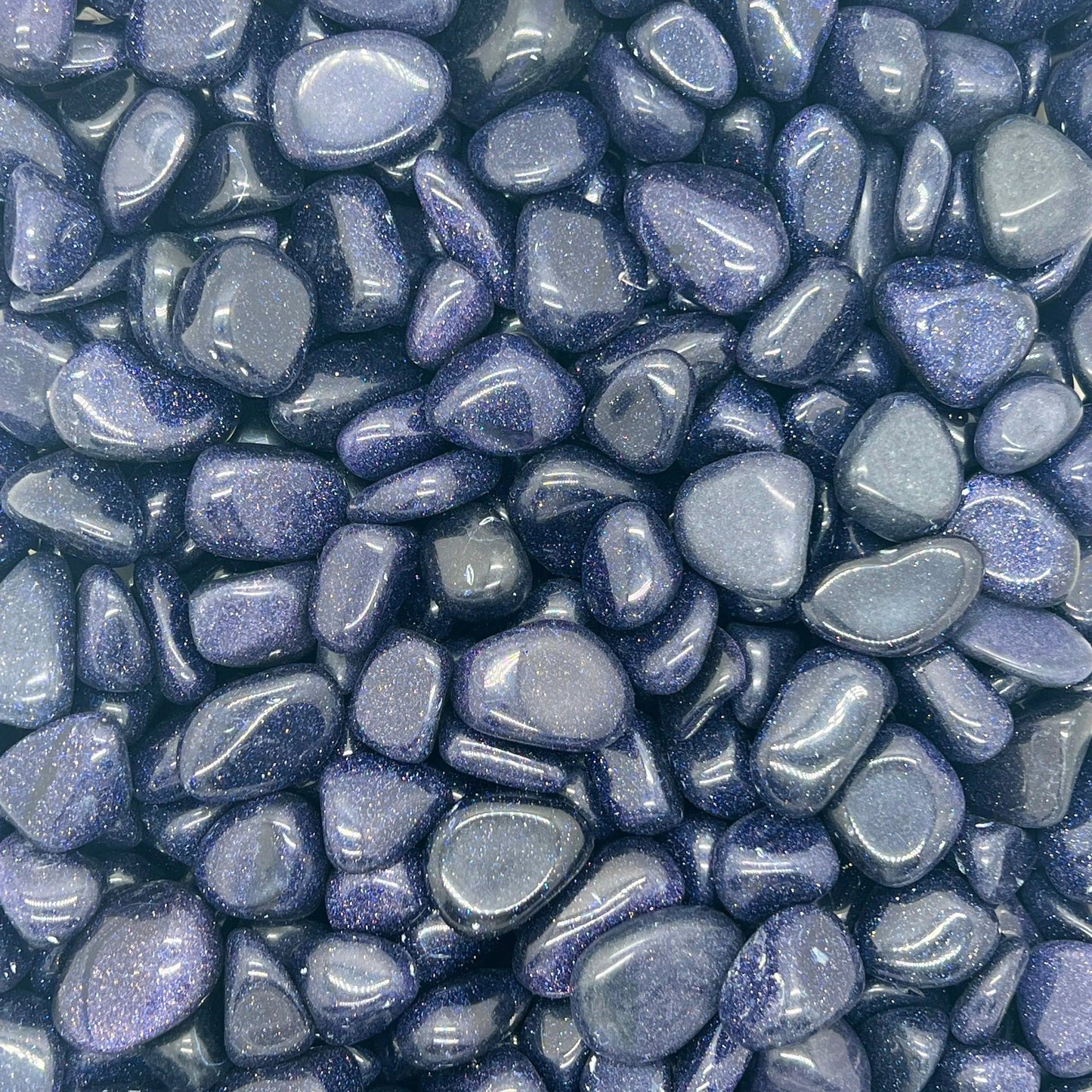 Blue Goldstone Tumbled | Goldstone Tumbled | WaterfrontCrystals
