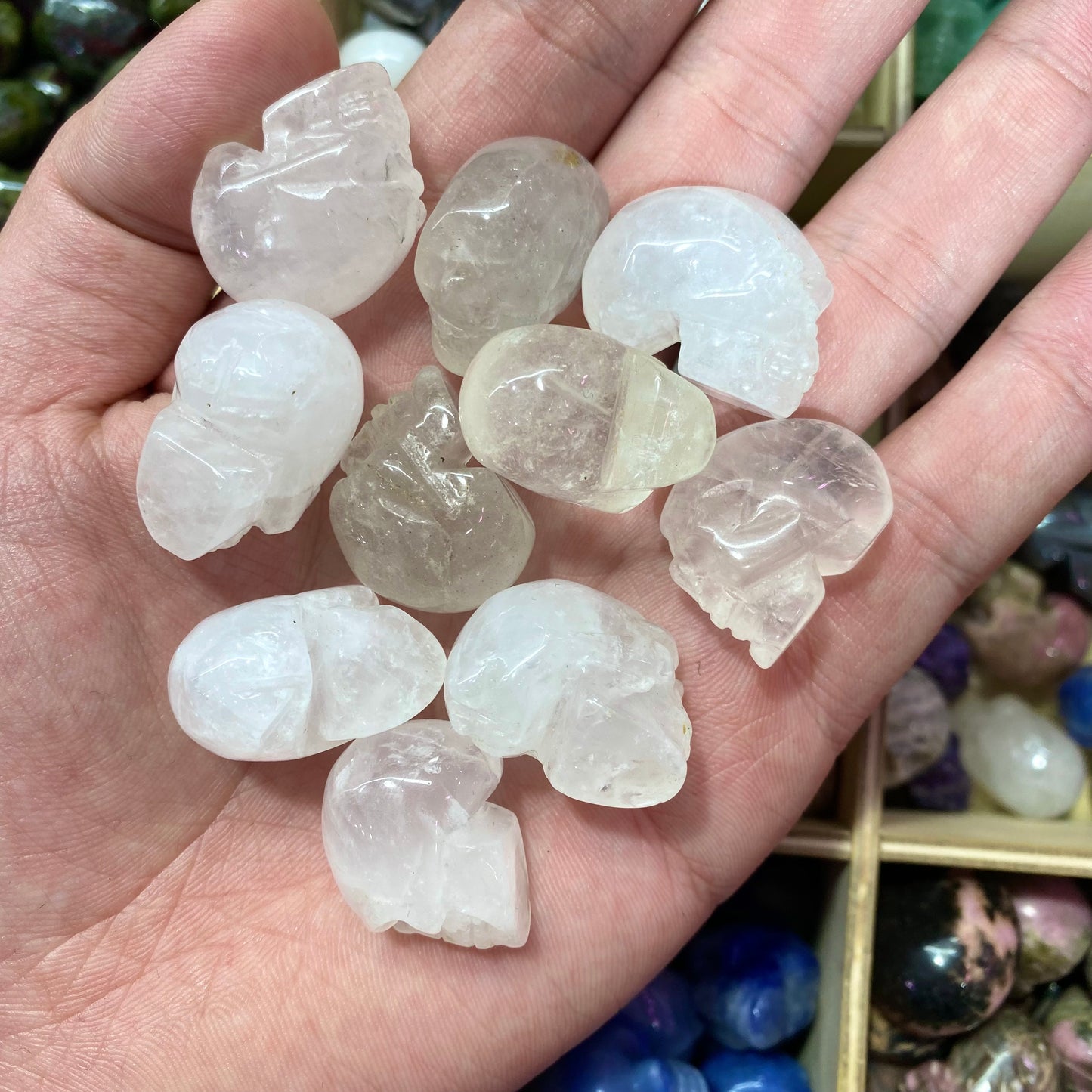 Clear Quartz Skull Carving
