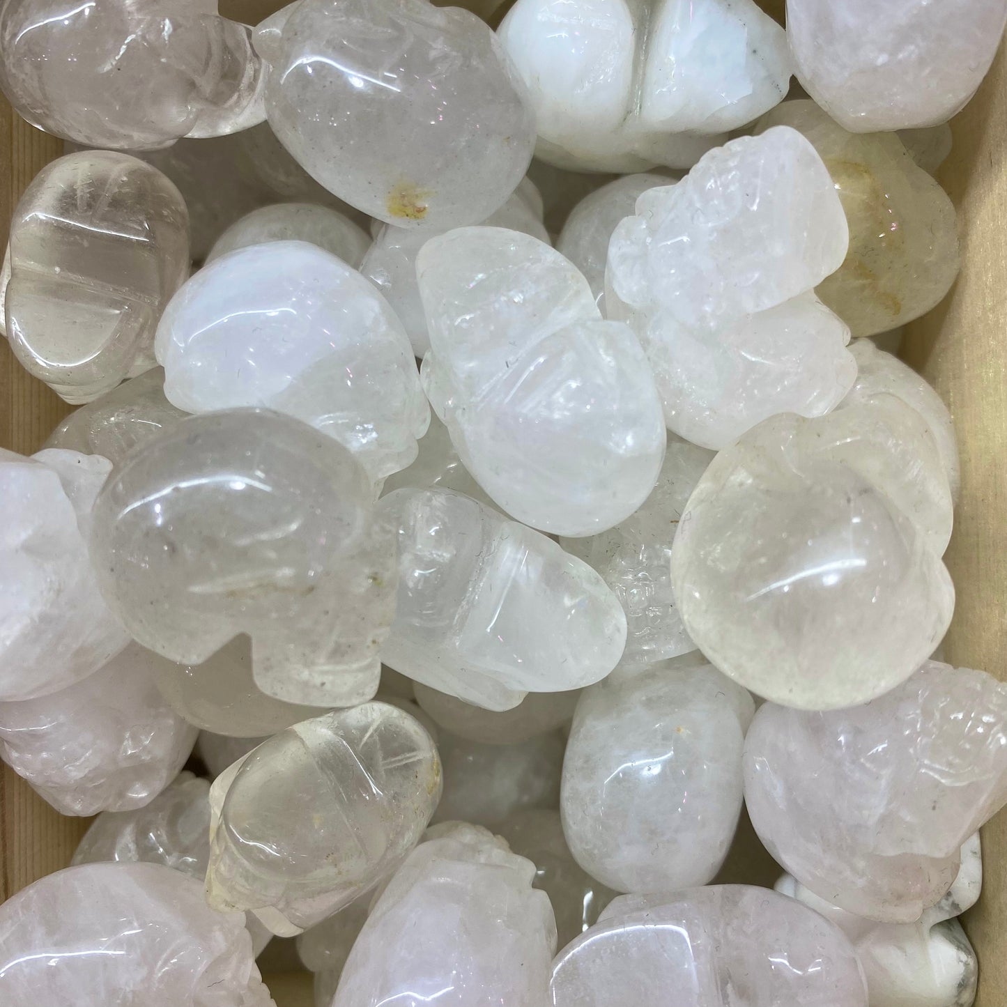 Clear Quartz Skull Carving