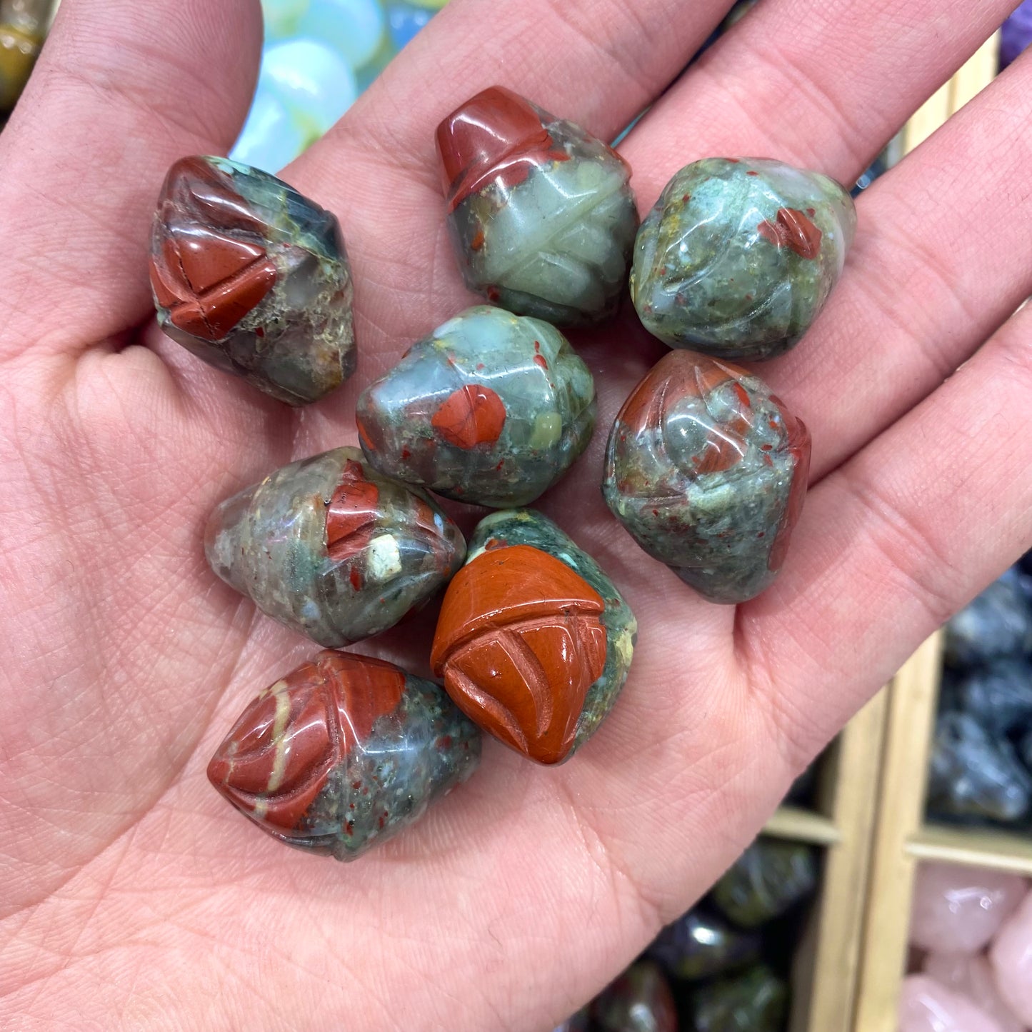 African Bloodstone Ice Cream Carving
