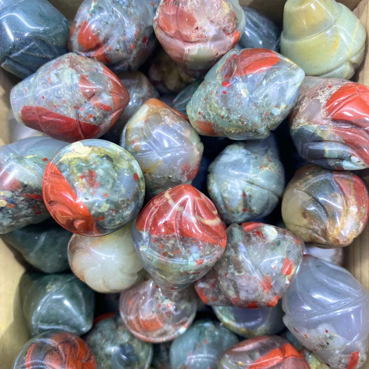 African Bloodstone Ice Cream Carving