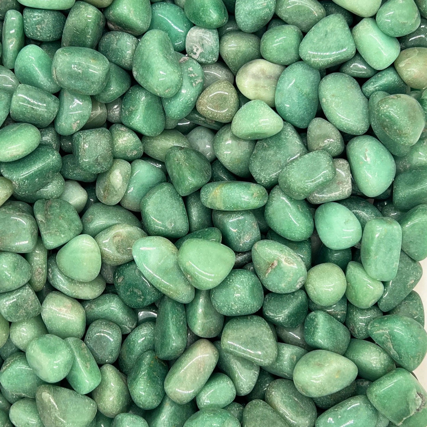 Green Aventurine Tumbled Stones(20-30mm) WaterfrontCrystal