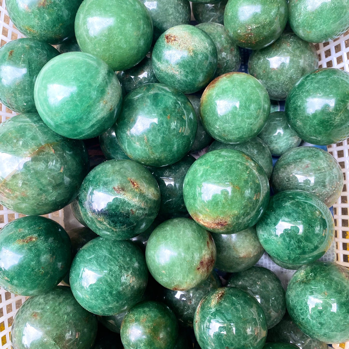 Green Strawberry Quartz Sphere
