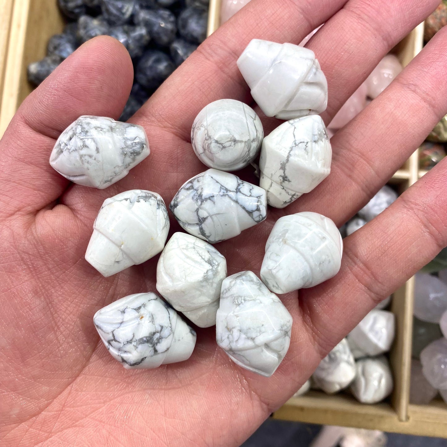 Howlite Ice Cream Carving