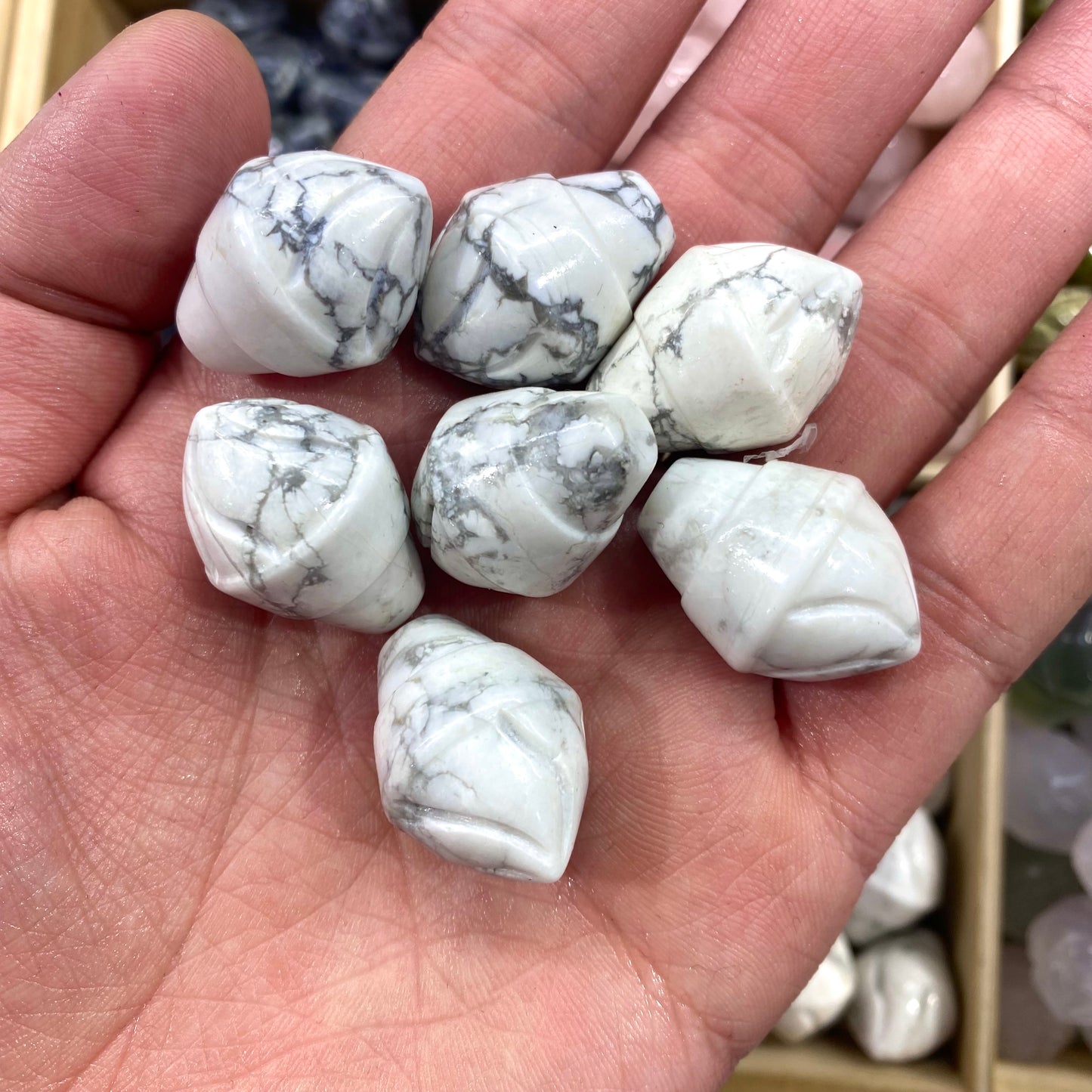 Howlite Ice Cream Carving