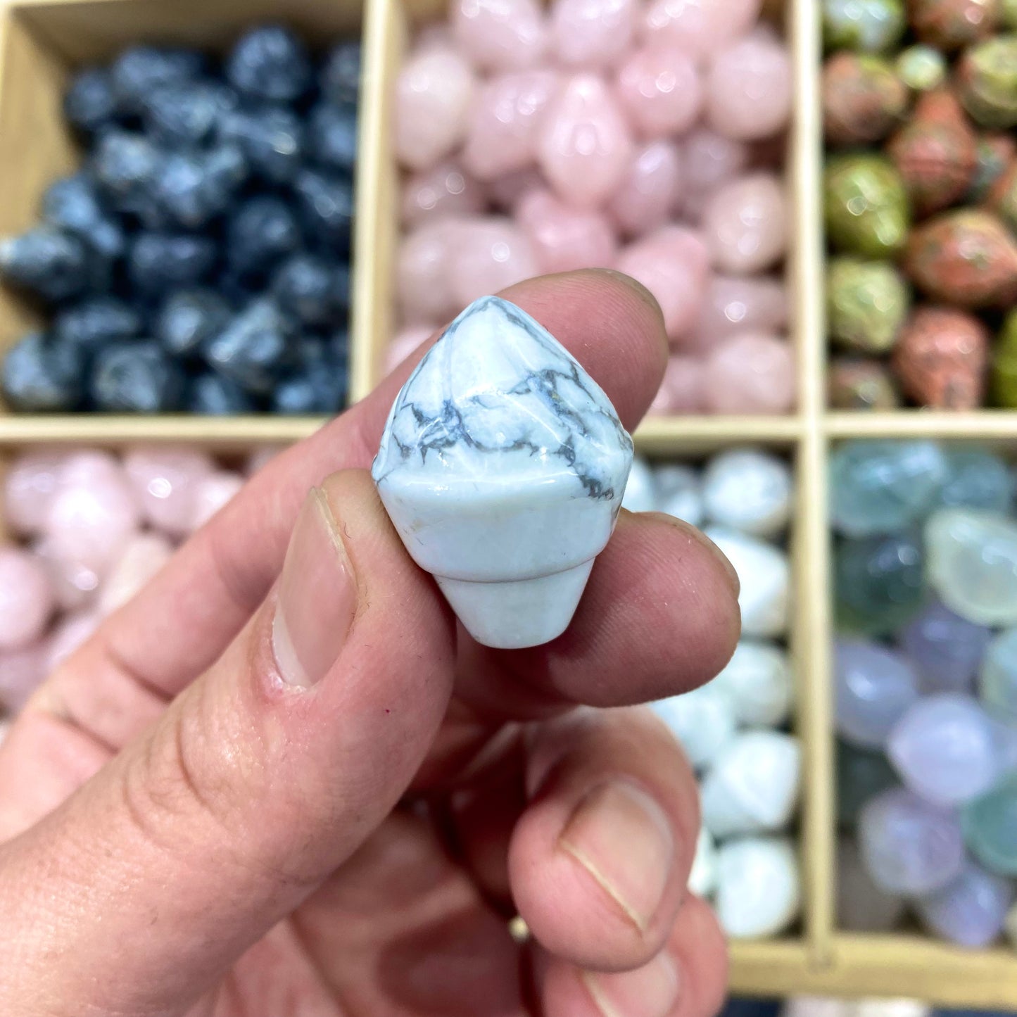 Howlite Ice Cream Carving