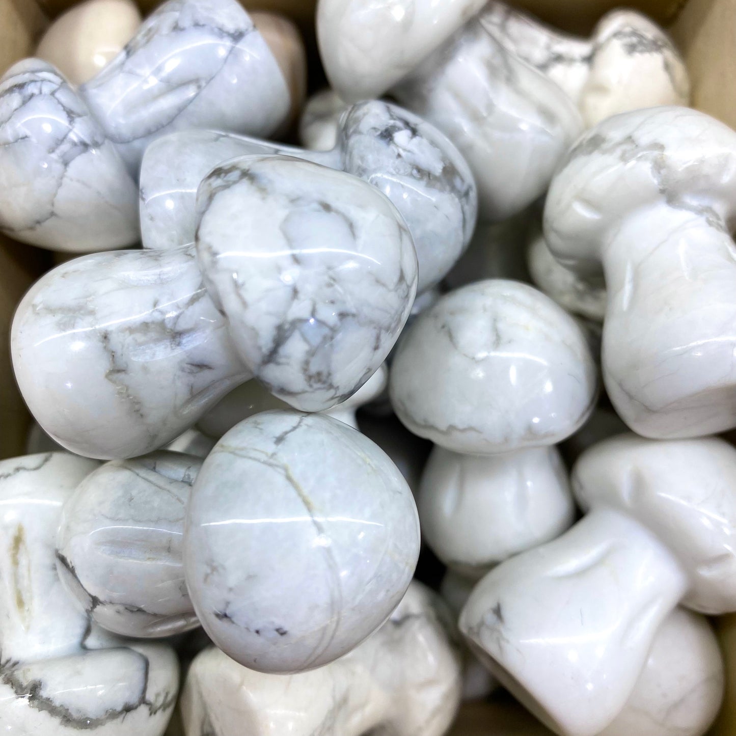 Howlite Mushroom Carving