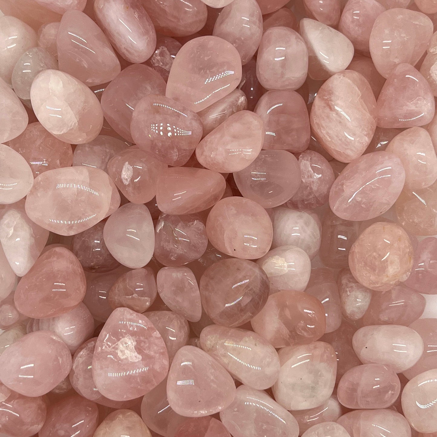 Rose Quartz Tumbled Stones(20-30mm) WaterfrontCrystal