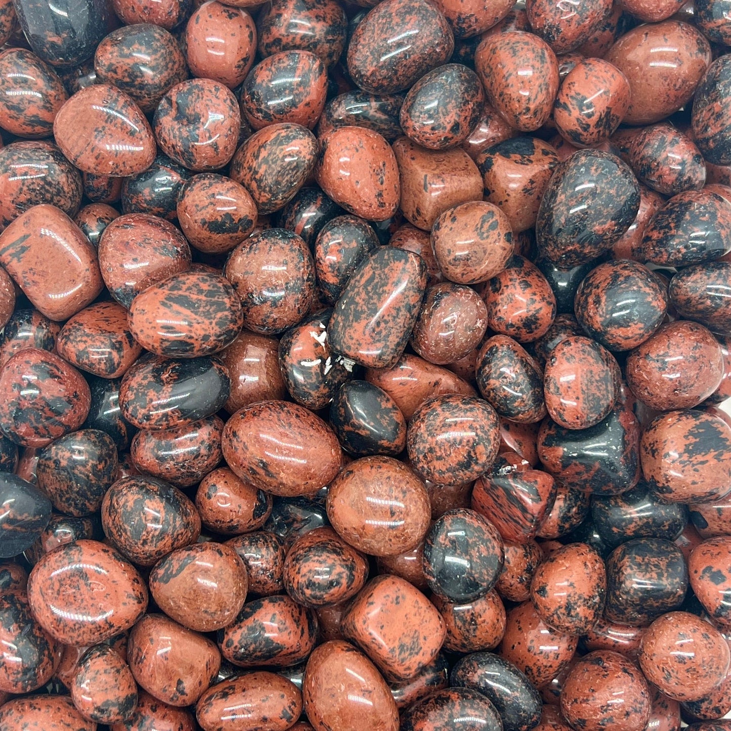 Mahogany Obsidian Tumbled Stones(20-30mm) WaterfrontCrystal