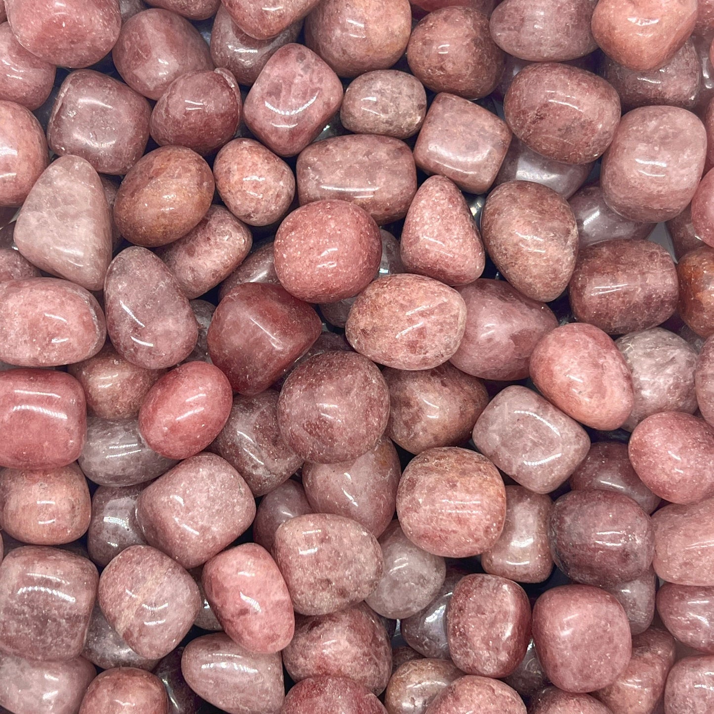 Red Strawberry Tumbled Stones(20-30mm) WaterfrontCrystal