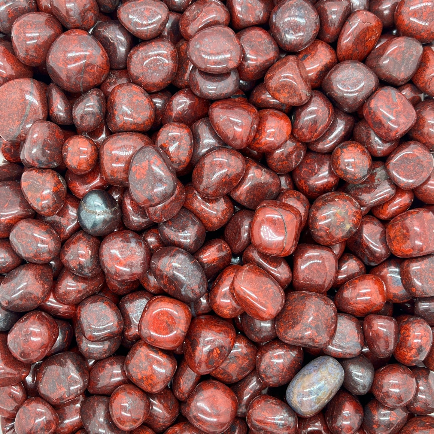 Red Hematoid Quartz Tumbled Stones(20-30mm) WaterfrontCrystal