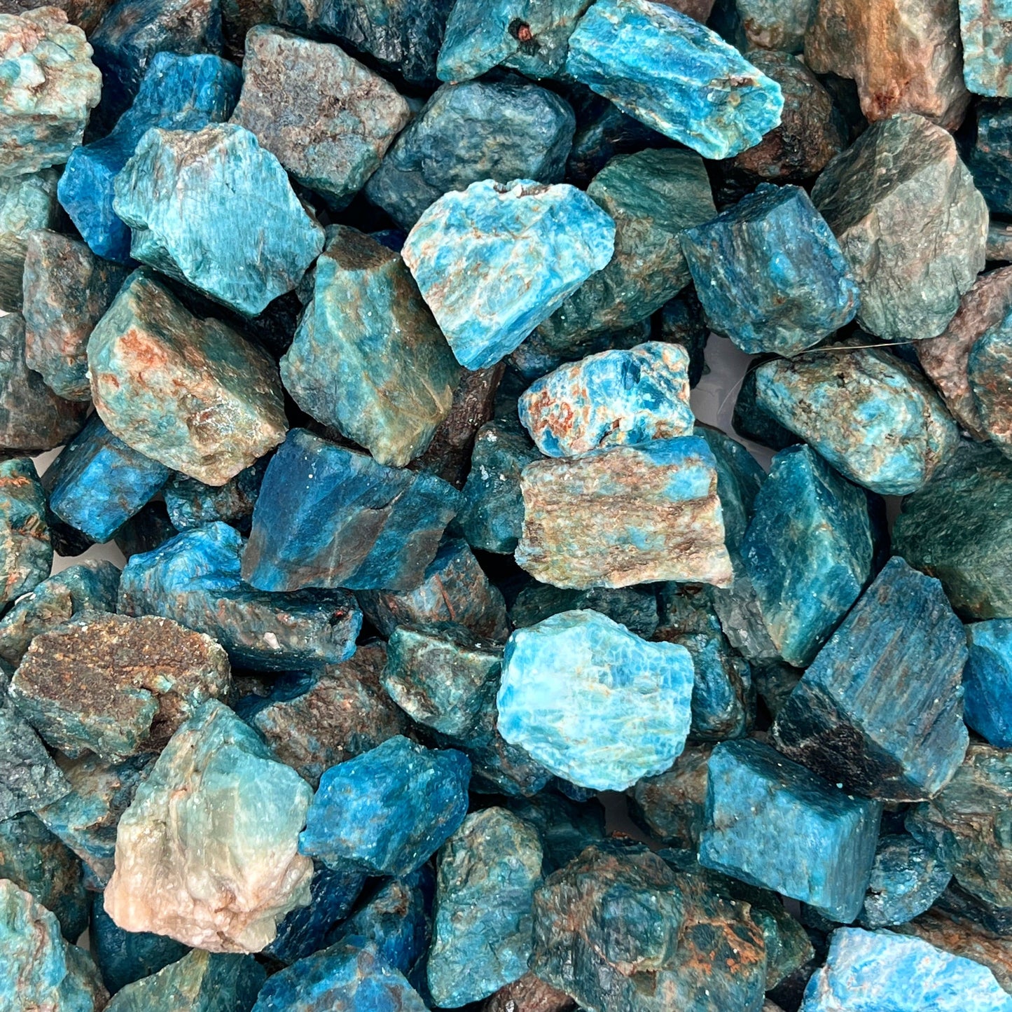 Blue Apatite Rough | Blue Apatite Wholesale | WaterfrontCrystal