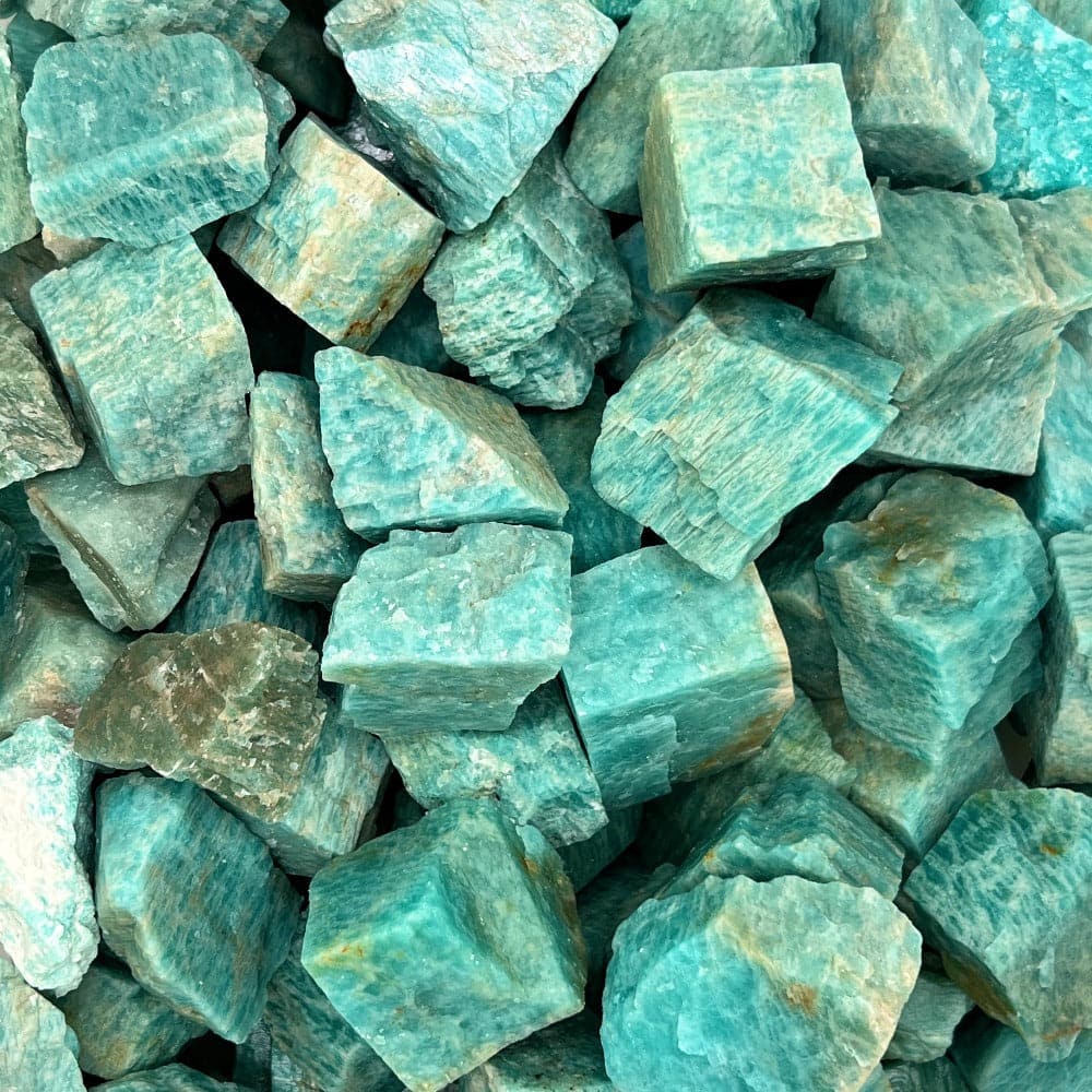Amazonite Rough Stones | Amazonite Raw Stone | WaterfrontCrystal