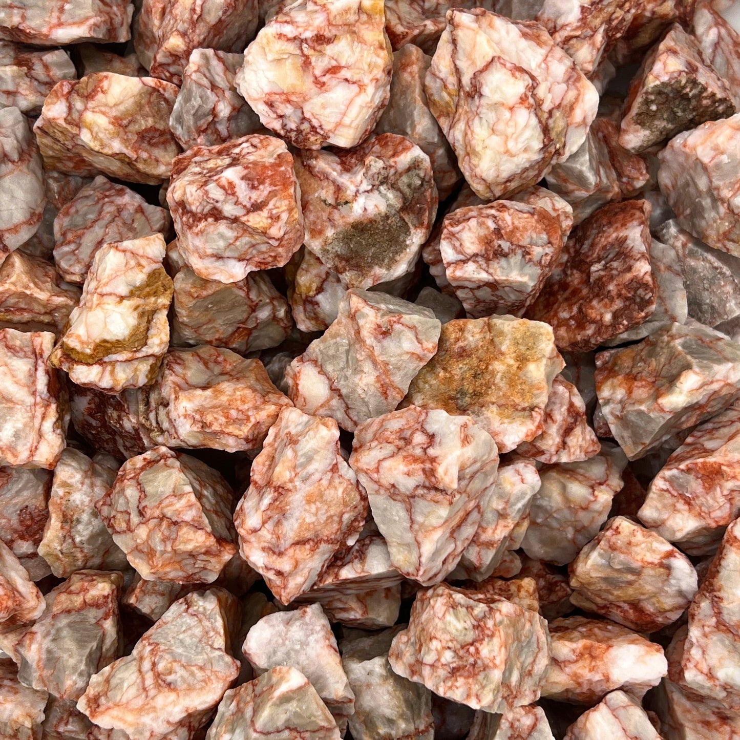 Red Network Rough Stones WaterfrontCrystal