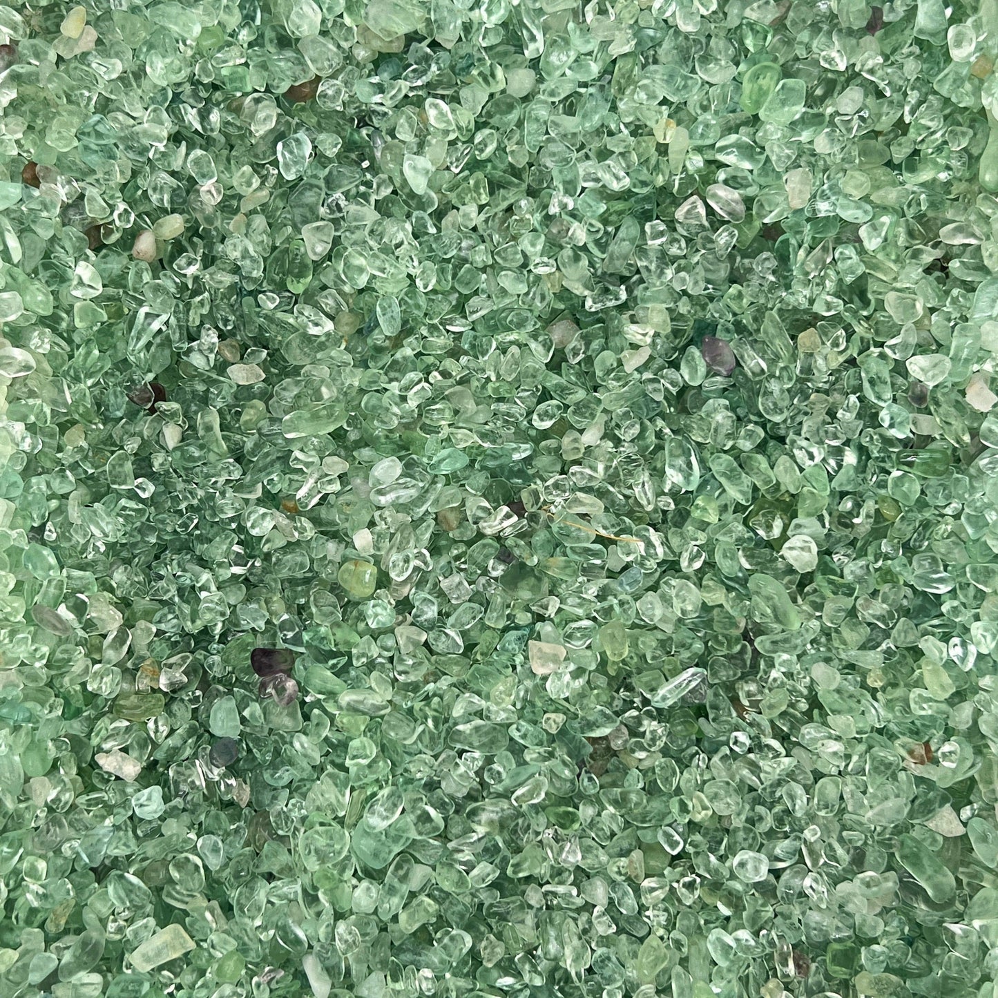 Green Fluorite Chips(5-8mm) WaterfrontCrystal
