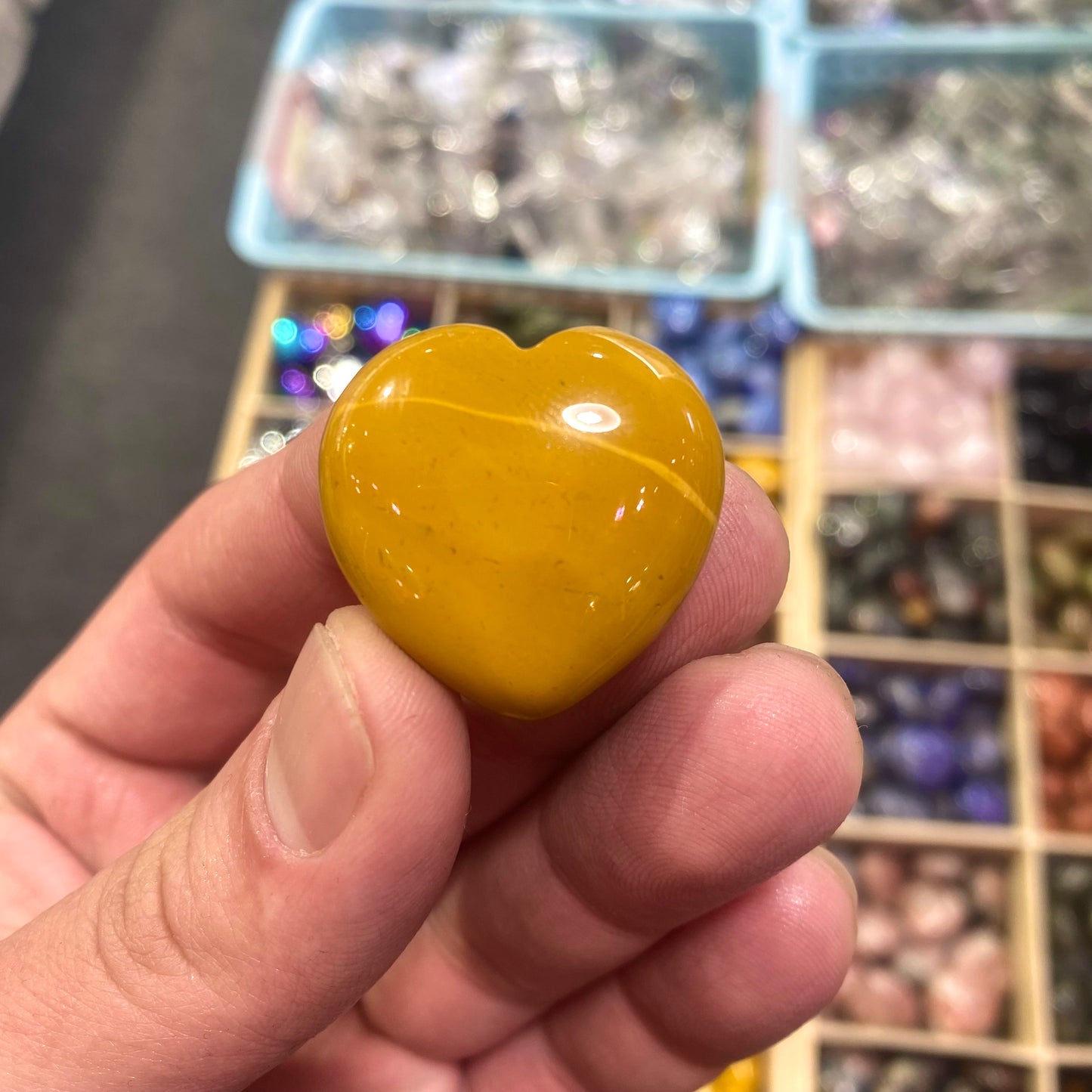 Mookaite Heart Carving