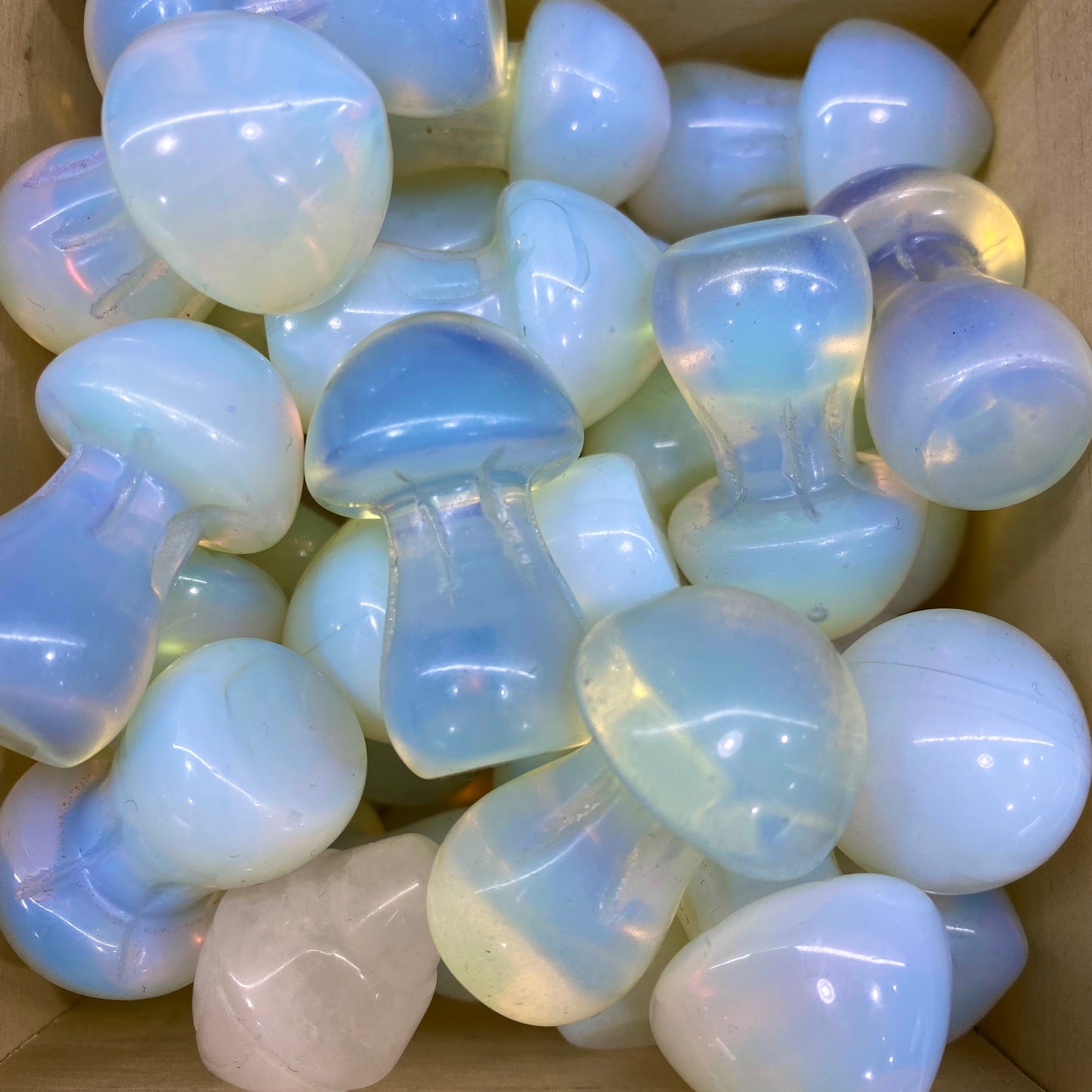 Opalite Mushroom Carving