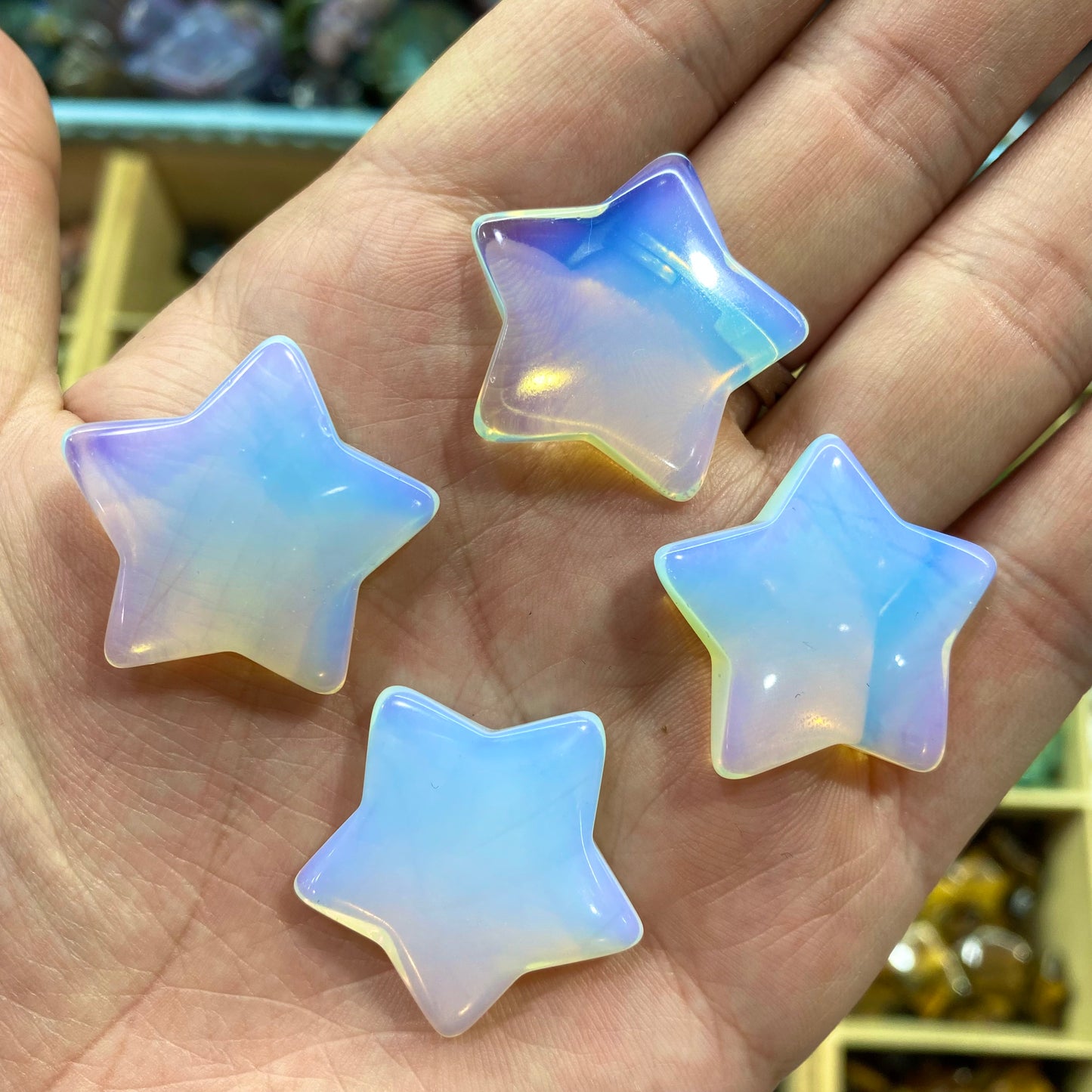 Opalite Star Carving