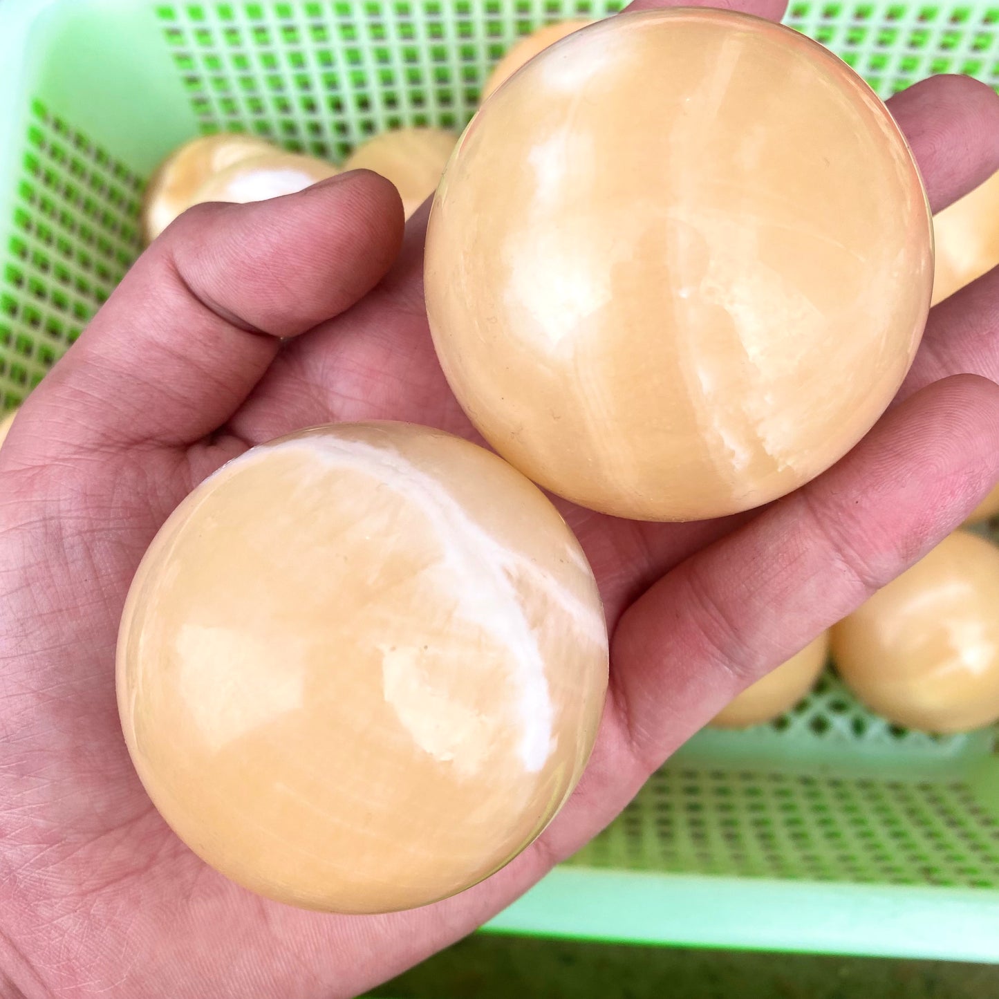 Orange Calcite Sphere