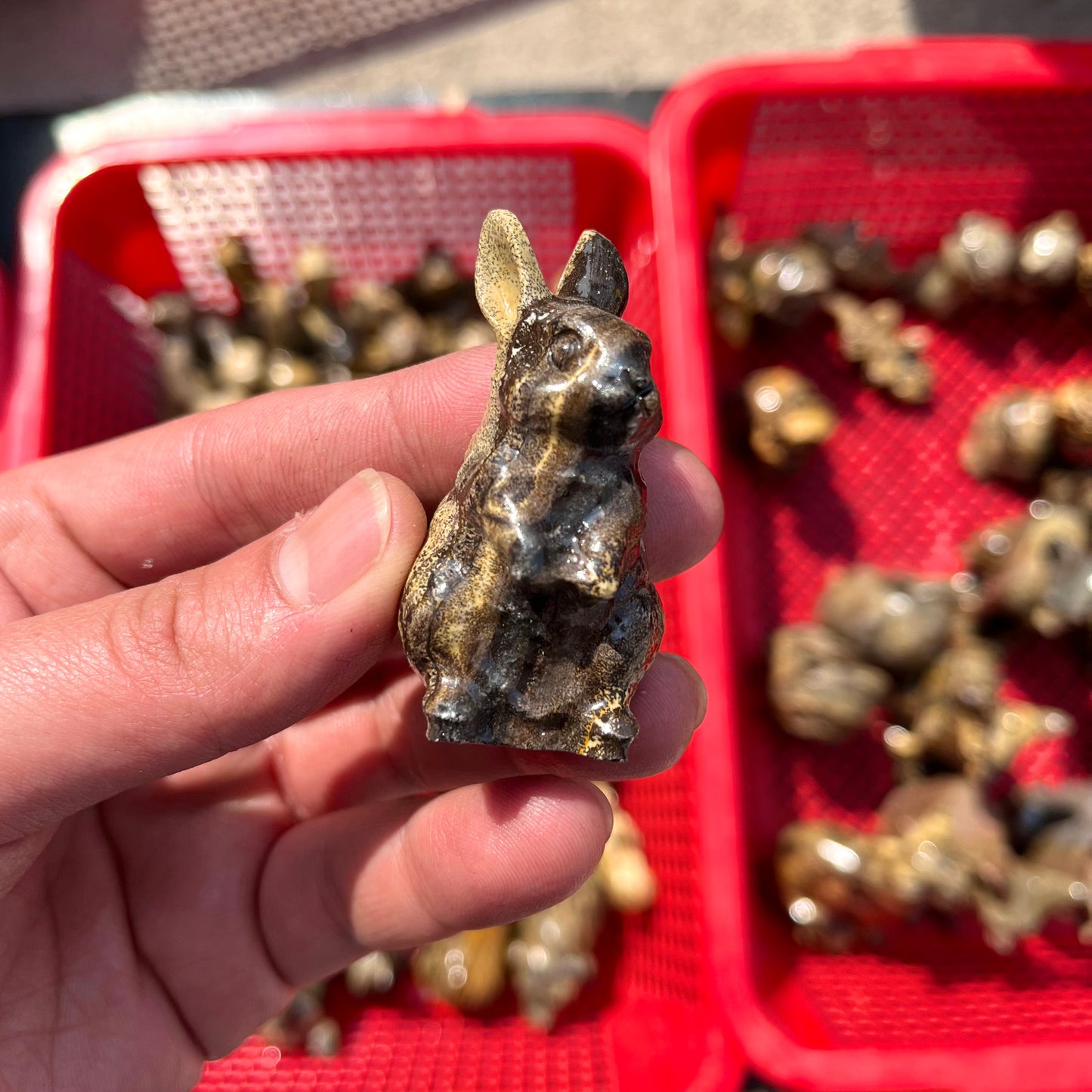 Picture Jasper Rabbit Carving